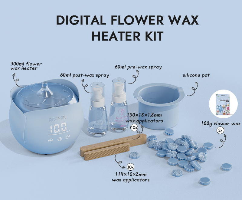 Набор Digital Flower Wax Heart - фиолетовый