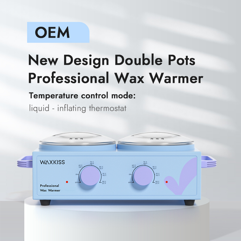 Double pot wax melting machine for body hair remvoal