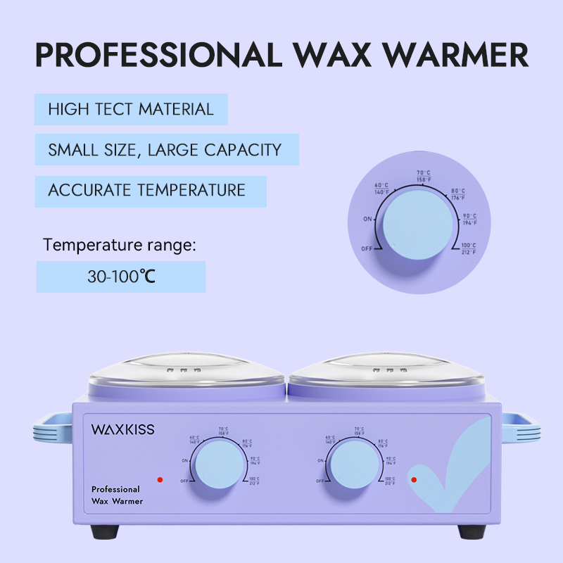 Double pot wax melting machine for body hair remvoal